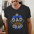 Proud Dad Of A 2018 Graduate Graduation Grad Men's V-Neck T-Shirt