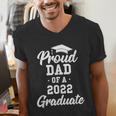 Proud Dad Of a 2022 Graduate Class Of 2022 Graduation Men's V-Neck T-Shirt