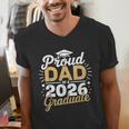 Proud Dad Of A 2026 Graduate Class Of 2026 Dad Graduation Men's V-Neck T-Shirt