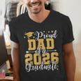 Proud Dad Of A 2026 Graduate Senior Graduation Class Of 2026 Men's V-Neck T-Shirt