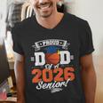 Proud Dad Of A 2026 Senior Basketball Graduation Men's V-Neck T-Shirt
