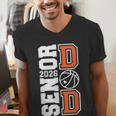 Proud Dad Of A 2026 Senior Graduate Basketball Senior 26 Men's V-Neck T-Shirt