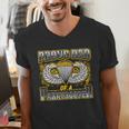 Proud Dad Of a Airborne Division Paratrooper Men's V-Neck T-Shirt
