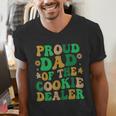 Proud Dad Of a Cookie Dealer Scout Troop Cookie Dealer Girls Men's V-Neck T-Shirt