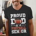 Proud Dad Of a Football Senior 2026 Graduation Men's V-Neck T-Shirt