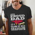 Proud Dad Graduation Shirt 2018 Graduate Tee Men's V-Neck T-Shirt