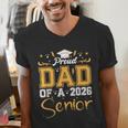 Proud Dad Of A Senior 2026 Class Of 2026 Graduate Men's V-Neck T-Shirt