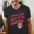 Proud Educated Latina Graduation Masters Degree PhD Men's V-Neck T-Shirt
