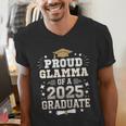 Proud Glamma Of A Class Of 2025 Graduate Senior Graduation Men's V-Neck T-Shirt