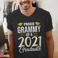 Proud Grammy Of A 2021 Graduate Graduation Clothes MBA PhD Men's V-Neck T-Shirt
