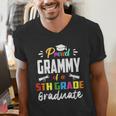 Proud GRAMMY Of A 5th Grade Graduate Graduation 2024 Senior Men's V-Neck T-Shirt