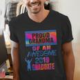Proud Grandma Of A 2019 Graduate Senior Class Graduation Men's V-Neck T-Shirt