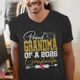Proud Grandma Of Senior 2026 Graduate Family Graduation 2026 Men's V-Neck T-Shirt