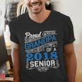 Proud Grandpa Of 2018 Senior T-Shirt Student Graduation Men's V-Neck T-Shirt