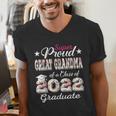 Proud Great Grandma Of 2022 Graduate Class 2022 Graduation Men's V-Neck T-Shirt