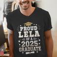 Proud Lela Of A Class Of 2025 Graduate Senior Graduation Men's V-Neck T-Shirt