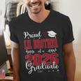 Proud Lil Brother Of a Class Of 2026 Graduate For Graduation Men's V-Neck T-Shirt