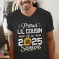 Proud Lil Cousin Of A Class Of 2025 Senior Graduation 2025 Men's V-Neck T-Shirt