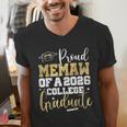 Proud Memaw Of 2026 Graduate College Graduation Men's V-Neck T-Shirt