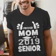 Proud Mom Of A 2019 Senior School Graduation Shirt Men's V-Neck T-Shirt
