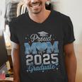 Proud Mom Of a 2025 Graduate For Class Of 2025 Graduation Men's V-Neck T-Shirt