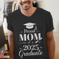 Proud Mom Of a 2025 Graduate Graduation Senior Moms Men's V-Neck T-Shirt