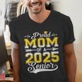 Proud Mom Of a 2025 Senior Graduate Graduation Men's V-Neck T-Shirt