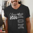 Proud Mom Of A 2026 Graduate Grad Senior Mother Graduation Men's V-Neck T-Shirt