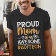 Proud Mom Of An Awesome Rad Tech Graduation Matching Family Men's V-Neck T-Shirt