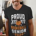 Proud Mom Of Basketball Senior 2026 Graduation Men's V-Neck T-Shirt