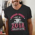 Proud Mom Of A Class 2018 Graduate Graduation T-Shirt Men's V-Neck T-Shirt