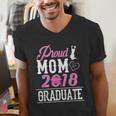 Proud Mom Of A Class 2018 GraduateShirt Graduation Men's V-Neck T-Shirt