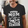 Proud Mom Class Of 2025 Graduation Senior Golf Player Mom Men's V-Neck T-Shirt