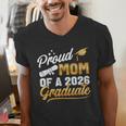 Proud Mom Of A Class Of 2026 Graduate Senior 2026 Graduation Men's V-Neck T-Shirt