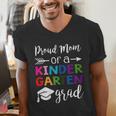 Proud Mom Of A Kindergarten Grad Shirt Graduation Men's V-Neck T-Shirt