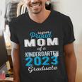 Proud Mom Of Kindergarten Graduate 2023 Graduation Mom Men's V-Neck T-Shirt