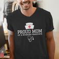 Proud Mom Of a Nursing Graduate Nurse Senior 2026 Graduation Men's V-Neck T-Shirt