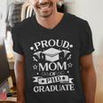 Proud Mom Of PhD Graduate Doctorate Graduation Men's V-Neck T-Shirt