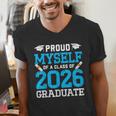 Proud Myself Of A Class Of 2026 Graduate Senior Graduation Men's V-Neck T-Shirt