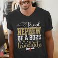 Proud Nephew Of A 2025 Graduate Nephew Graduation 2025 Men's V-Neck T-Shirt