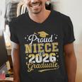Proud Niece Of a Class Of 2026 Graduate Senior Graduation Men's V-Neck T-Shirt