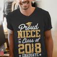 Proud Niece Graduation Shirts For Family 2018 Men's V-Neck T-Shirt