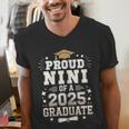 Proud Nini Of A Class Of 2025 Graduate Senior Graduation Men's V-Neck T-Shirt