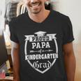 Proud Papa Of a Kindergarten Grad Father Graduation Shirt Men's V-Neck T-Shirt