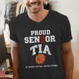 Proud Senior Tia 2026 Graduation Basketball Player Men's V-Neck T-Shirt