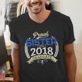 Proud Sister Of 2018 Graduate Shirt Graduation Grad Men's V-Neck T-Shirt