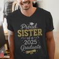 Proud Sister Of a 2025 Graduate Senior Graduation Women Men's V-Neck T-Shirt