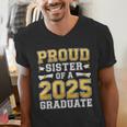 Proud Sister Of A 2025 Graduate Shirt Class 2025 Graduation Men's V-Neck T-Shirt
