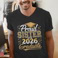 Proud Sister Of 2026 Graduate College Graduation Hat Party Men's V-Neck T-Shirt