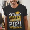 Proud Sister Of a Class Of 2021 Graduate Senior Graduation Men's V-Neck T-Shirt